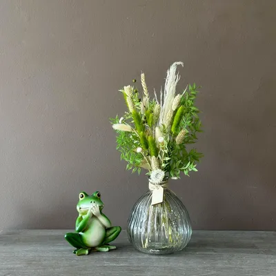 Vaas met droogbloemen