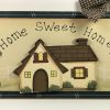 Decoratief bord - Home Sweet Home met zwarte kader